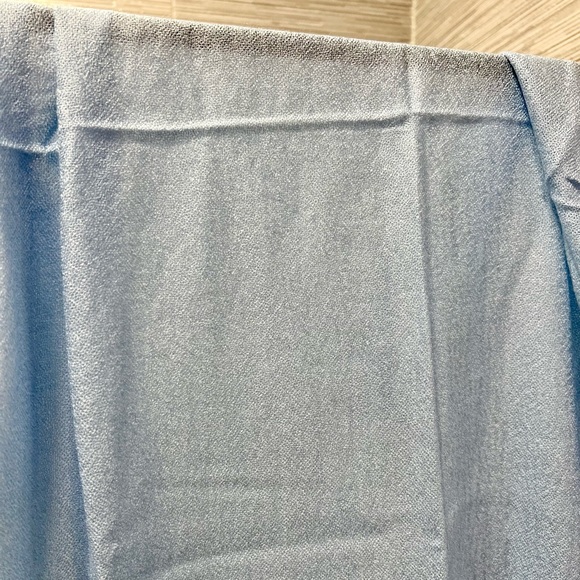 Rossini Scarf Wrap Plain Acrylic Wool Soft Women With Ruffles Baby Blue - Picture 2 of 6